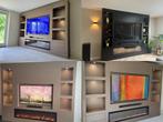 Cinewall / tv wandmeubel met sfeerhaard op maat, Huis en Inrichting, Kasten | Televisiemeubels, Nieuw, Ophalen of Verzenden, Minder dan 100 cm