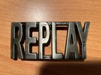 Vintage REPLAY buckle, gesp, riem, METAAL, 40mm riembreedte, Ophalen of Verzenden, Gedragen, Overige kleuren, Losse buckle of gesp