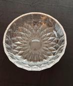 Grote ronde vintage serveerschaal kristal Val St Lambert, Ophalen