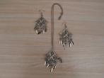 set paar oorhangers en halsketting, Ophalen of Verzenden, Zo goed als nieuw, Overige materialen