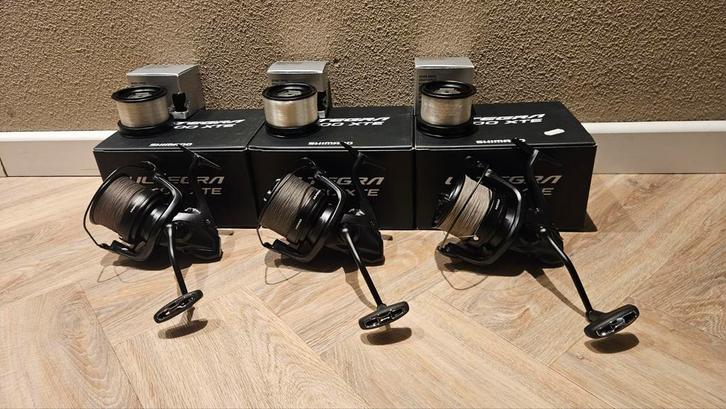 3 x Shimano Ultegra 14000 XTE in absolute nieuwstaat, Watersport en Boten, Hengelsport | Karpervissen, Zo goed als nieuw, Molen