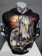 Zwart vest, Adelaars, printvest, Kleding | Heren, Ophalen of Verzenden, Nieuw, Overige maten, Zwart