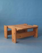 Brutalistische salontafel in massief grenen, 50 tot 100 cm, Zo goed als nieuw, Minder dan 50 cm, Grenenhout