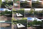 Stijlvolle Tuintafel (180x90x73) + 4 tuinstoelen Anton Damen, Tuin en Terras, Tuintafels, Ophalen, Gebruikt, Rechthoekig, Overige materialen