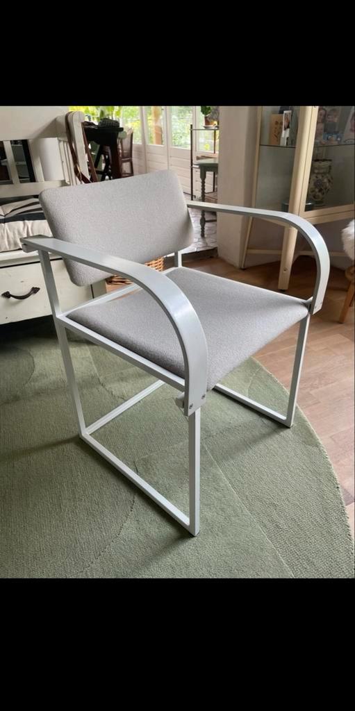 FM80 Design Stoel Pastoe, Huis en Inrichting, Stoelen, Gebruikt, Eén, Hout, Metaal, Stof, Grijs, Ophalen of Verzenden
