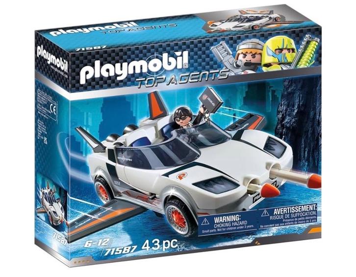 Playmobil Top Agents, Secret Agent en Racer 71587, Kinderen en Baby's, Speelgoed | Playmobil, Zo goed als nieuw, Los playmobil