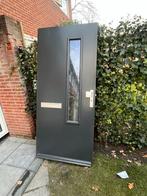 Voordeur met glas, Gebruikt, 80 tot 100 cm, Ophalen of Verzenden, 200 tot 215 cm