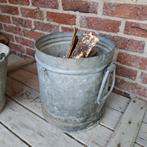 Zinken emmer, Tuin en Terras, Bloembakken en Plantenbakken, Ophalen, Gebruikt, Minder dan 30 cm, Minder dan 60 cm