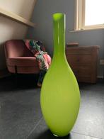 Vaas Leonardo limegroen hoogte 65cm, Ophalen, 50 tot 75 cm, Groen, Glas