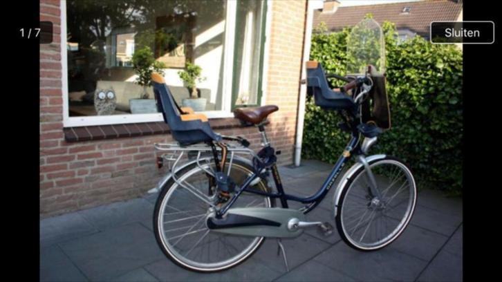 Gazelle Bloom mamafiets, nette staat, incl 2 x Bobike zitje, Fietsen en Brommers, Fietsen | Dames | Moederfietsen, Gebruikt, Gazelle