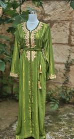 Groene kaftan - Djellaba - Traditionele Marokkaanse jurk, Maat 42/44 (L), Ophalen of Verzenden, Zo goed als nieuw, Geen merk