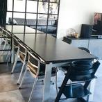 Uitschuifbare Trespa tafel, Huis en Inrichting, Ophalen, Overige materialen, 150 tot 200 cm, 200 cm of meer
