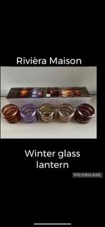 Rivièra Maison Winter Glas Lantern Votives Set, Overige materialen, Bruin, Ophalen of Verzenden, Zo goed als nieuw