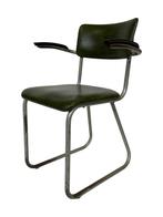 Vintage Industriele Design Stoel Gispen De Wit, Huis en Inrichting, Stoelen, Gebruikt, Eén, Vintage, Ophalen