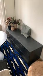 IKEA NORDLI Black 160x54x47cm, 150 tot 200 cm, 25 tot 50 cm, Gebruikt, Met lade(s)