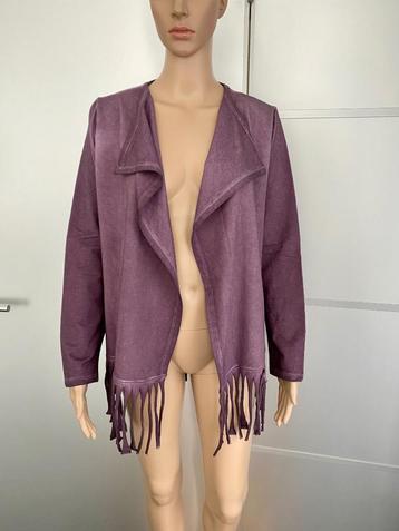 Z305 Nieuw: ZOSO: maat S= vest vestje jasje paars/aubergine beschikbaar voor biedingen