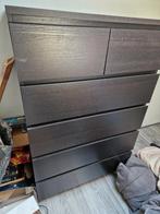 Malm kast zwart met 6 lades, Huis en Inrichting, Kasten | Ladekasten, Ophalen, Zo goed als nieuw, 25 tot 50 cm, Minder dan 100 cm