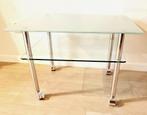 salontafel bijzettafel, Huis en Inrichting, Tafels | Bijzettafels, Ophalen, 75 cm of meer, Rechthoekig, Glas