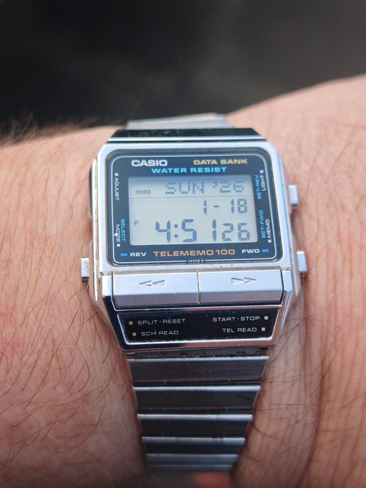 Casio horloge vintage telememo, Verzamelen, Overige Verzamelen, Gebruikt, Ophalen of Verzenden