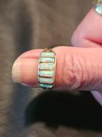 Zilveren ring met opaal, Sieraden, Tassen en Uiterlijk, Ringen, 18 tot 19, Ophalen of Verzenden, Dame, Zo goed als nieuw