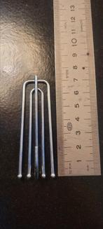 Gordijnhaak 4 poot RVS 40 stuks, Ophalen of Verzenden, Nieuw, 50 tot 100 cm, Minder dan 100 cm