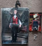 Vampier Cape 120cm + Vampiertanden - Halloween, Overige maten, Ophalen of Verzenden, Zo goed als nieuw, Accessoires