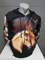 Zwart vest, Paarden, printvest, Ophalen of Verzenden, Nieuw, Overige maten, Zwart