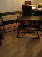 Zwarte kasten, Huis en Inrichting, Tafels | Sidetables, Ophalen, Gebruikt, 50 tot 100 cm, 25 tot 50 cm