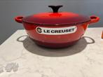 Nieuwe Le Creuset Marmite 24 cm kersenrood, Huis en Inrichting, Keuken | Potten en Pannen, Gietijzer, Nieuw, Ophalen of Verzenden