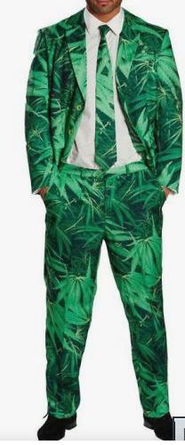 Nieuw !! Mariuana Weed 3 delig Kostuum mt S, Ophalen of Verzenden, Nieuw, Maat 46 (S) of kleiner