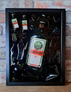 Jägermeister fles verwerkt in een lijst met Epoxy, Ophalen of Verzenden