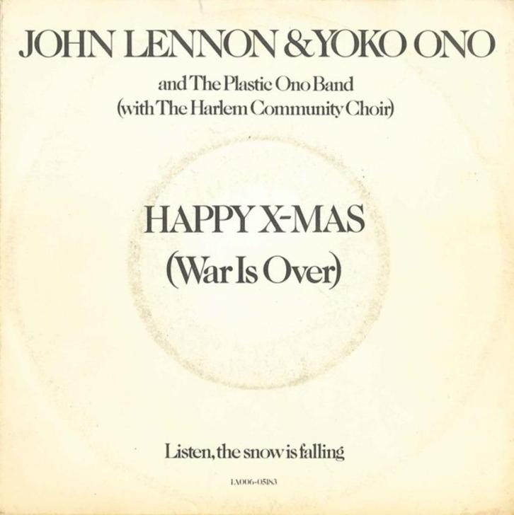 Ruil of koop John Lennon & Yoko Ono Happy X Mas(War is over), Cd's en Dvd's, Vinyl Singles, Gebruikt, Single, Pop, 7 inch, Ophalen of Verzenden