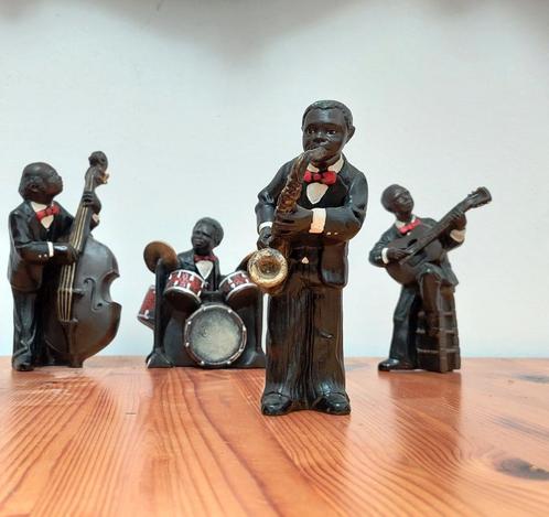 Jazzband van steen. Jaar +/- 1990, Verzamelen, Beelden en Beeldjes, Zo goed als nieuw, Mens, Ophalen