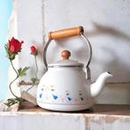 Vintage Emaille Blue Ribbon Goose Waterkoker met Ontbijtset, Ophalen of Verzenden, Nieuw