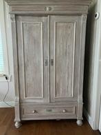 Mooie white wash grenen kast - demontabel, Antiek en Kunst, Antiek | Meubels | Kasten, Ophalen