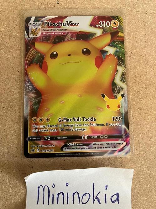 Pikachu vMAX Promo 062 Pokemon Kaart, Hobby en Vrije tijd, Verzamelkaartspellen | Pokémon, Nieuw, Losse kaart, Ophalen of Verzenden