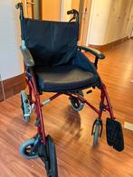 Lichtgewicht transport rolstoel d-lite opvouwbaar, Diversen, Rolstoelen, Duwrolstoel, Zo goed als nieuw, Ophalen