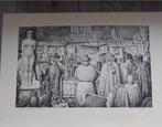 Litho Jan strube Parijs boekenstalletjes, Ophalen of Verzenden