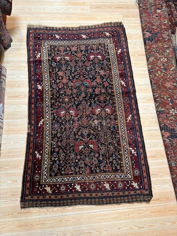 Antik Perzisch Tapijt Qashqai ( Antique Carpet) 216 x 132cm, Huis en Inrichting, Stoffering | Tapijten en Kleden, Zo goed als nieuw
