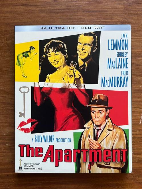 The Apartment 4K bluray met slipcover (US import), Cd's en Dvd's, Blu-ray, Zo goed als nieuw, Filmhuis, Boxset, Ophalen of Verzenden