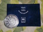 Herdenkingsmunt munt 1985 bevrijding 40 jaar bevrijd, Ophalen of Verzenden, Overige soorten, Nederland, Kunstobject