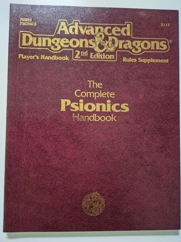 The Complete Psionics Handbook (2117) – AD&D 2e beschikbaar voor biedingen