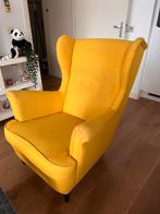 Ikea yellow STRANDMON wing chair, Huis en Inrichting, Fauteuils, Ophalen, Gebruikt
