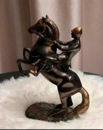 Beeld van paard met Jockey, Antiek en Kunst, Antiek | Koper en Brons, Ophalen of Verzenden