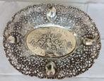 Grote fruitschaal broodmand  800 zilver Engeltjes, Antiek en Kunst, Ophalen of Verzenden