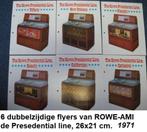 ROWE AMI JUKEBOXEN, originele flyer set THE PRESIDENTIAL LIN, Ophalen of Verzenden, Zo goed als nieuw, Overige merken