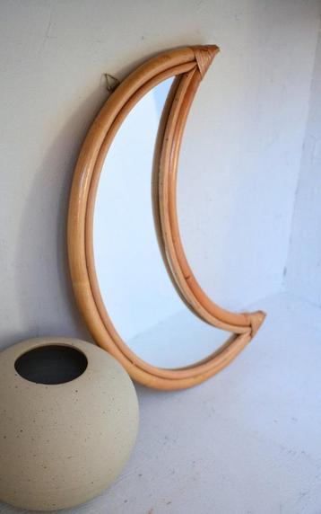 De Rotan bamboe Maan Spiegel kinderkamer babykamer nieuw beschikbaar voor biedingen