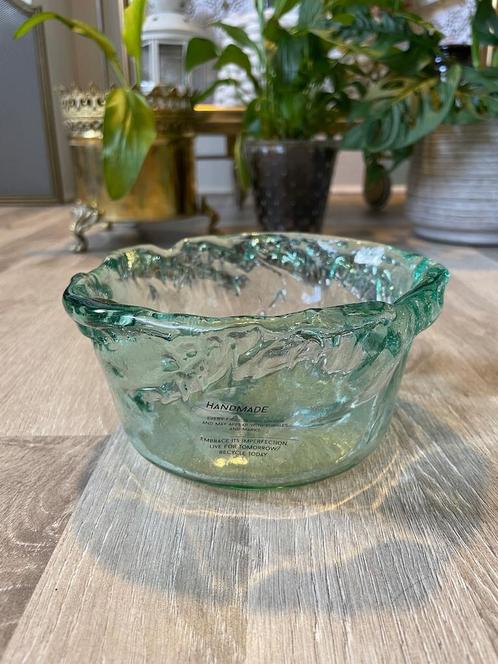 Handgemaakte Glazen Snoepkom - Uniek Design Glaswerk, Antiek en Kunst, Antiek | Glas en Kristal, Ophalen of Verzenden