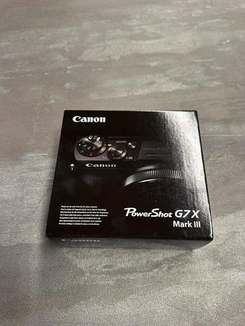 Canon PowerShot G7 X Mark III + 64GB Geheugenkaart (Nieuw) beschikbaar voor biedingen