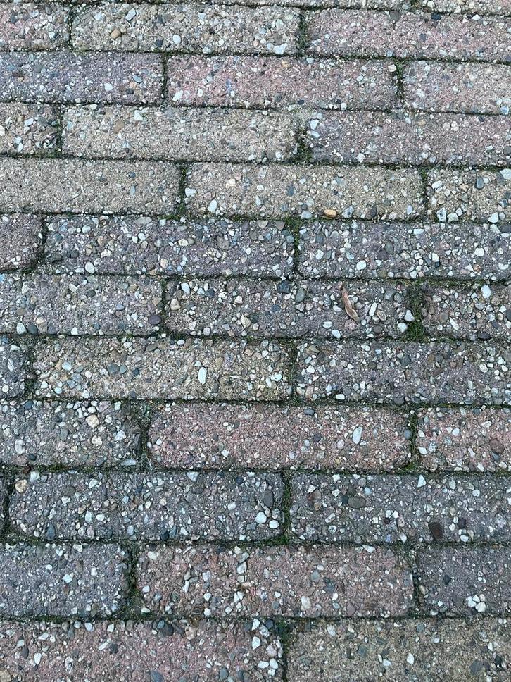 Gratis Antraciet Trommelstenen 20x5 - 30m² Zelf Uithalen, Tuin en Terras, Tegels en Klinkers, Gebruikt, Klinkers, Beton, 10 m² of meer